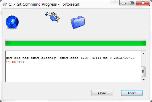 TortoiseGitで証明書エラーになる場合の対応